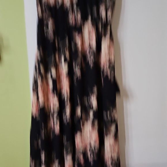 Lulu's Black and Pink Floral Backless Dress - Picture 4 of 7